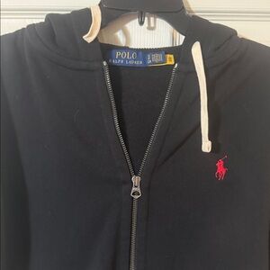 Ralph Lauren Navy Sweater with Yellow Accents